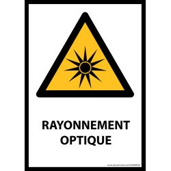 Panneau - Rayonnement optique - W027- format portrait   - Vinyle Souple Autocollant - A5