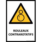 Panneau - Rouleaux contrarotatifs - W025- format portrait   - Vinyle - A5