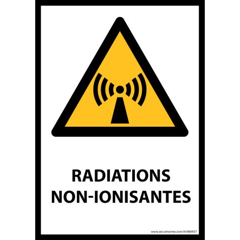 Panneau - Radiations non-ionisantes - W005- format portrait