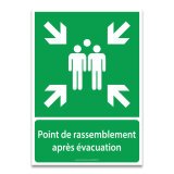 Panneaux NF EN ISO 7010 - Point de rassemblement après évacuation - E007