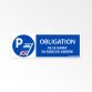 Panneau - Obligation de se garer en marche arrière - Horizontal