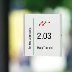 Plaque de porte fiche personnalisable   - 110 x 149 mm