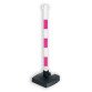 Poteau FME - rose/blanc bi-pose sur socle lesté 4 Kg - PVC