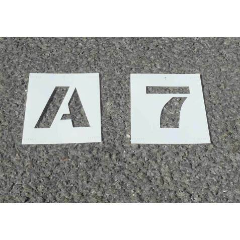 Pochoir - Lettres & Chiffres - Kit Complet - PVC  - 75 mm