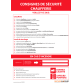 Panneau - Consignes de sécurité chaufferie