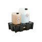 Bacs de rétention avec caillebotis - 25, 35, 60, 120 ou 250 litres - PEHD recyclé  - 25 L