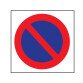 Adhésif - Stationnement interdit carré - 150x150 mm - Lot de 20