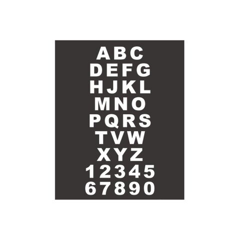 Marquage thermocollé - Chiffre/lettre - Thermoplastique