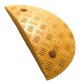 Ralentisseur - Module Extrémité - 235x465 mm - Caoutchouc  - Jaune