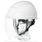 Casque de protection avec écran facial intégré - Blanc - Polycarbonate