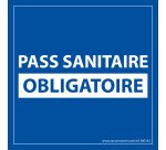 Autocollant - Pass Sanitaire Obligatoire - 125x125 mm