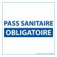 Adhésif d'information - Pass Sanitaire Obligatoire - 125 x 125 mm - Vinyle