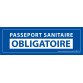 Adhésif d'Information - Passeport Sanitaire Obligatoire - 150 x 50 mm - Vinyle
