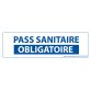 Adhésif d'information - Pass Sanitaire Obligatoire - 150 x 50 mm - Vinyle