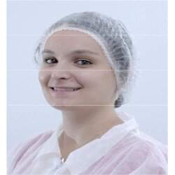 Charlotte Bouffante Hygiénique Usage Unique Polypropylène - Lot de 100