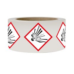 Rouleau de Pictos CLP - Matières explosives - GHS01