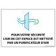 Panneau d'information - Pour votre sécurité, l'air de cet espace est nettoyé par un purificateur d'air - 150 x 210 mm - Vinyle  - Vinyle souple autocollant