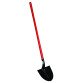 Pelle - Acier micro-allié au bore trempé - Largeur 27 cm - Longueur 27 cm - Peinture noire