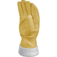 Gants cuir fourré