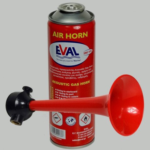Corne de brume - Avertisseur à gaz sonore avec cartouche 300 ml - 120 dB