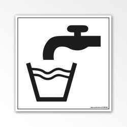Panneau d'information - Eau potable - Décret n°2020-1724 - Plusieurs tailles - Plusieurs matériaux