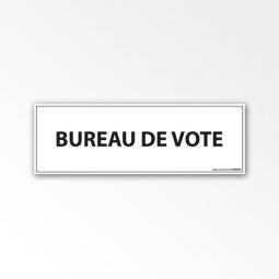 Panneau Bureau de vote