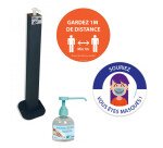 Kit COVID Magasin - Sécurité complète - Composants variés