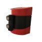 Enrouleur de sangle mural - Sangle rouge/blanc ou jaune/noir - 5 ou 10 mètres - ABS  - rouge et blanc - 5000