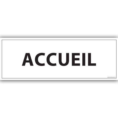 Plaque de porte ACCUEIL