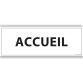 Plaque de porte ACCUEIL