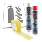 Kit complet de marquage au sol Exctincteur : Pochoir + aérosols + ruban de masquage