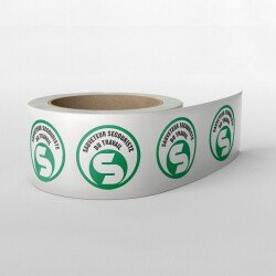 Étiquettes - Sauveteur Secouriste du Travail - Vinyle - Rouleau de 250  - 100 mm
