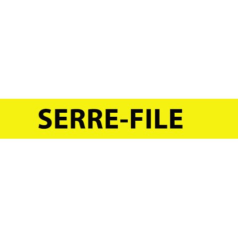 Brassard - Serre-File auto-enroulant réfléchissant - 340 x 30 mm - Vinyle rétro-réfléchissant