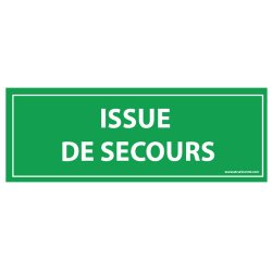 Panneau général - Issue de secours
