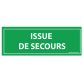 Panneau général - Issue de secours  - 210 x 75 mm - Vinyle Souple Autocollant