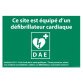 Panneau - Ce site est équipé d'un défibrillateur cardiaque - ISO 7010