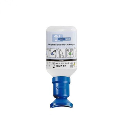 Flacon de Solution Neutre - Lave-oeil pour Douche Oculaire - 200 mL - PLUM
