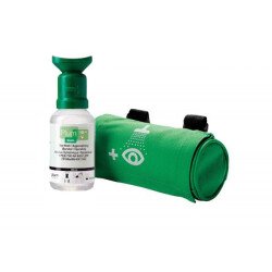 Flacon de Solution Saline - Lave-oeil pour Rinçage Oculaire avec Trousse de Transport - 200mL - PLUM