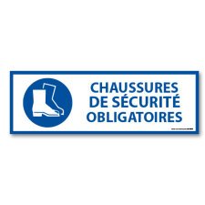 Panneau d'Obligation - Chaussures de sécurité obligatoires - M008