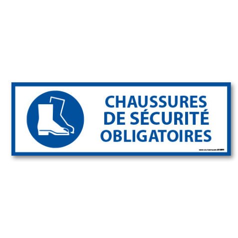 Panneau d'Obligation - Chaussures de sécurité obligatoires - M008