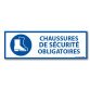 Panneau Obligation - Chaussures de sécurité obligatoires - M008