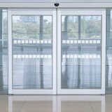 Bandes de Signalisation pour Surfaces Vitrées - Motif Carré Blanc - 50 mm x 10 mètres