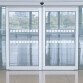 Bandes de Signalisation pour Surfaces Vitrées - Motif Carré Blanc - 50 mm x 10 mètres