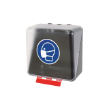 Boîte de rangement EPI - Protections Respiratoires Transparentes - ABS  - Mini