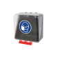 Boîte de rangement EPI - Protections Respiratoires Transparentes - ABS  - Mini