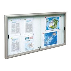 Vitrine Coulissante - 750 x 1400 mm - Aluminium