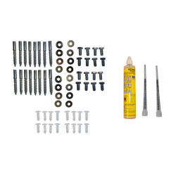 Kit de fixation - Pour butée de parking - Usage chimique - M10