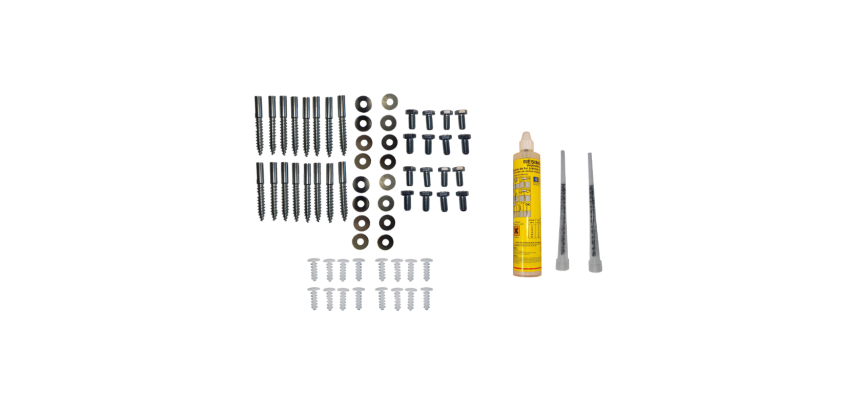 Kit de fixation - Pour butée de parking - Usage chimique - M10