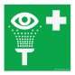 Panneau premiers secours - Lavage oculaire - E011  - 250 x 250 mm - Vinyle Souple Autocollant