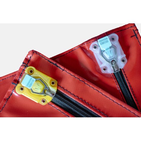 Scellés de sécurité pour sécuriser pochettes et sacs - 100 ex  - Bleu